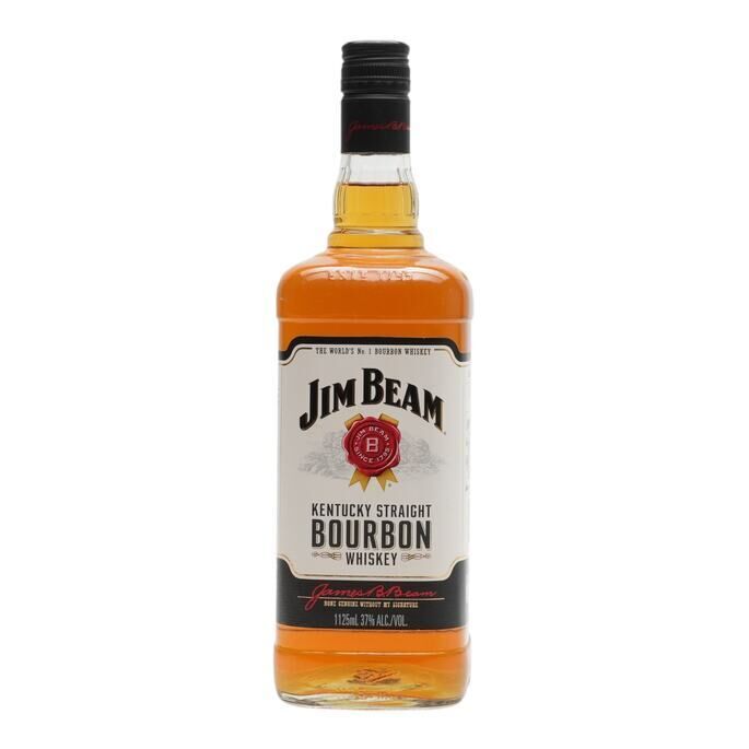 Jim Beam Kentucky Straight Bourbon, 37% whisky bottle