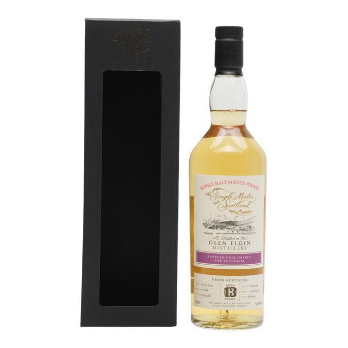 Glen Elgin Reserve Cask Parcel No. 8 13 Year Old, Bourbon Hogshead Cask, Cask #805338, 2008, Elixir Distillers, 48% whisky bottle