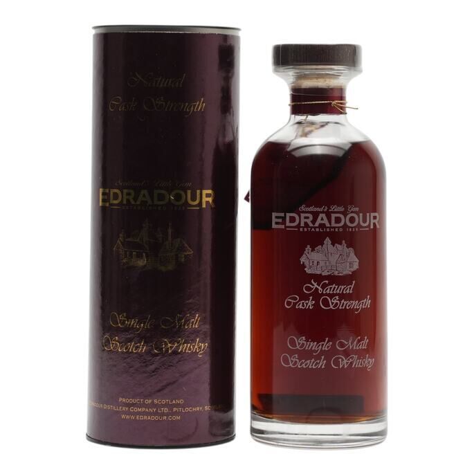 Edradour Natural Cask Strength Ibisco Decanter 12 Year Old, Sherry Cask, Cask #347, 2019, 57.2% whisky bottle