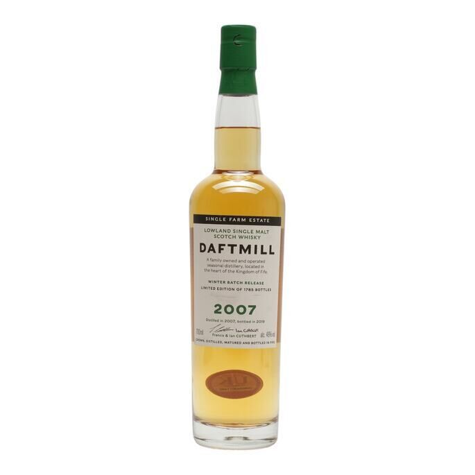 Daftmill 2007 Winter Batch Release 12 Year Old, Bourbon Cask, Winter Batch, 2019, 46% whisky bottle