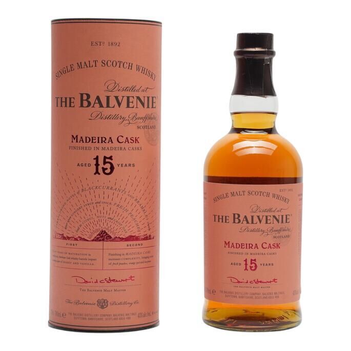 Balvenie Madeira Cask 15 Year Old, 2021, 43% whisky bottle