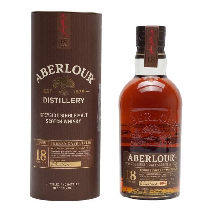 Aberlour 18 Year Old Double Sherry Cask, Batch No. 06, 43% whisky bottle