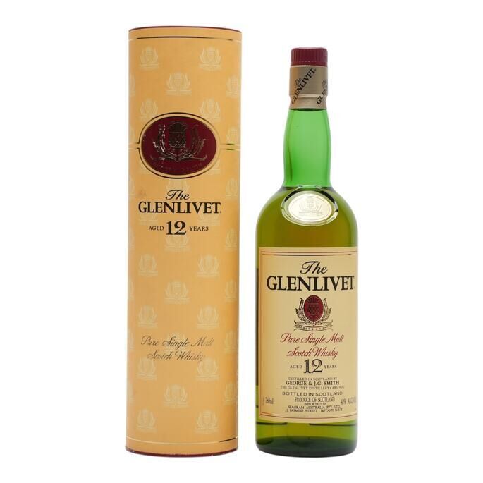 Glenlivet 12 Year Old 1980s Bottling Seagram Import