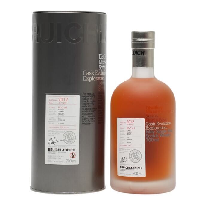 Bruichladdich Micro Provenance 10 Year Old, Red Wine Cask, Cask #2157, 2022, 62.4% whisky bottle