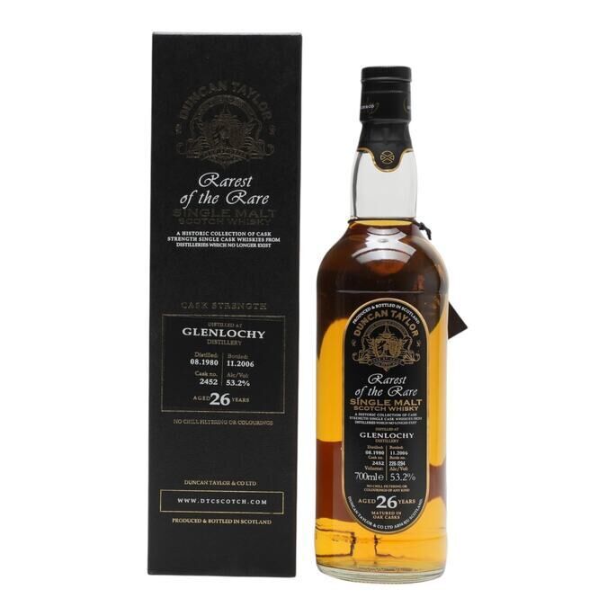 Glenlochy Rarest of the Rare 26 Year Old, Oak Cask, Cask #2452, 1980, Duncan Taylor, 53.2%