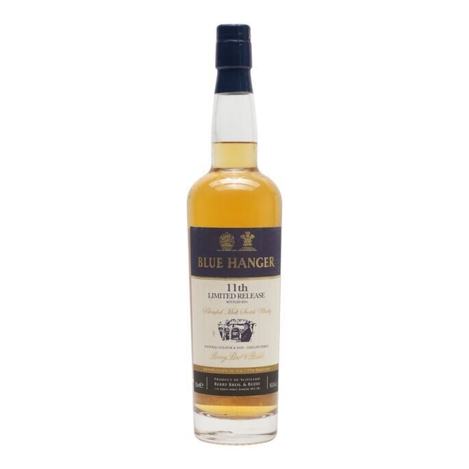 Blue Hanger 11th Limited Release, 2014, Berry Bros & Rudd, 45.6% whisky bottle