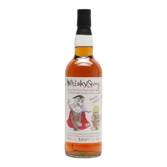 Glenlitigious Whisky Sponge 12 Year Old, Bourbon & Sherry Cask, Edition No. 93, 2012, Decadent Drinks, 53% whisky bottle