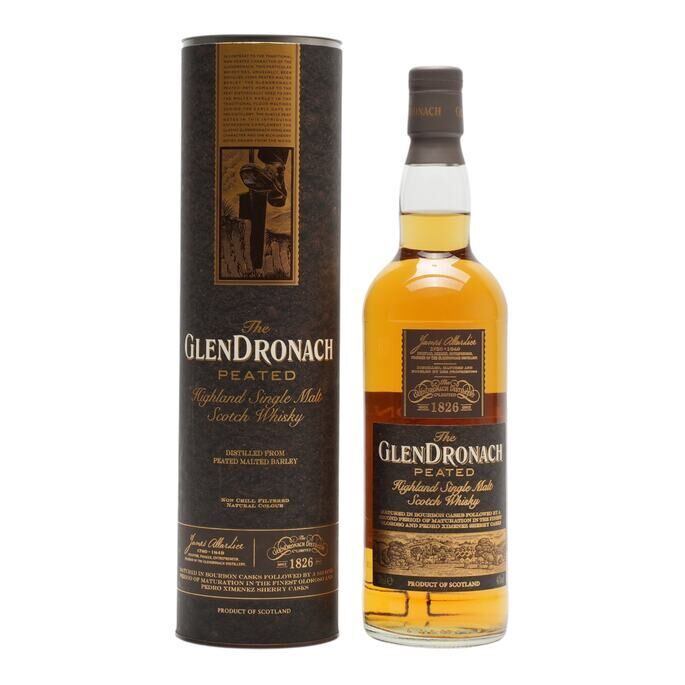 Glendronach Peated, Bourbon & Sherry Cask, 2015, 46% whisky bottle