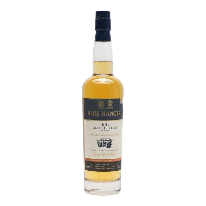 Blue Hanger 9th Release, Blended Malt, No. 9, Berry Bros & Rudd, 45.6% whisky bottle