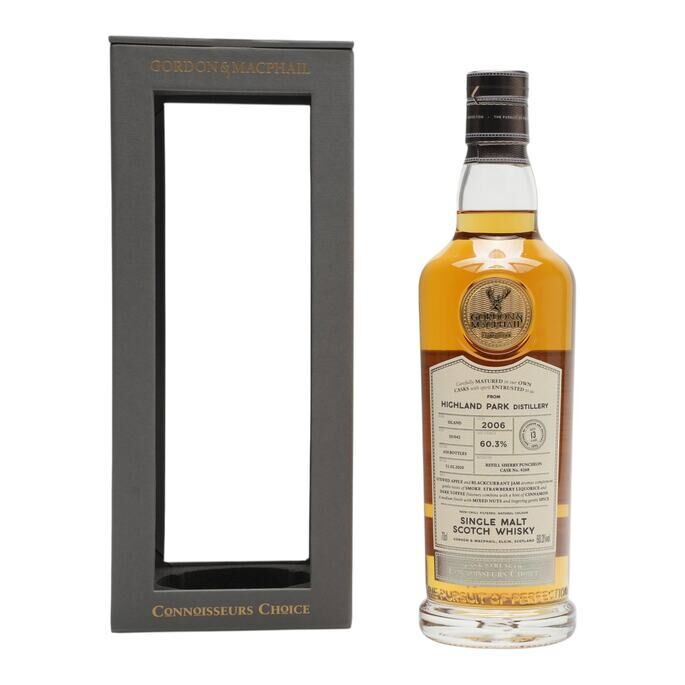 Highland Park Connoisseurs Choice Cask Strength 13 Year Old, Sherry Puncheon Cask, Cask #4268, Batch No. 20/042, 2006, Gordon & MacPhail, 60.3% whisky bottle