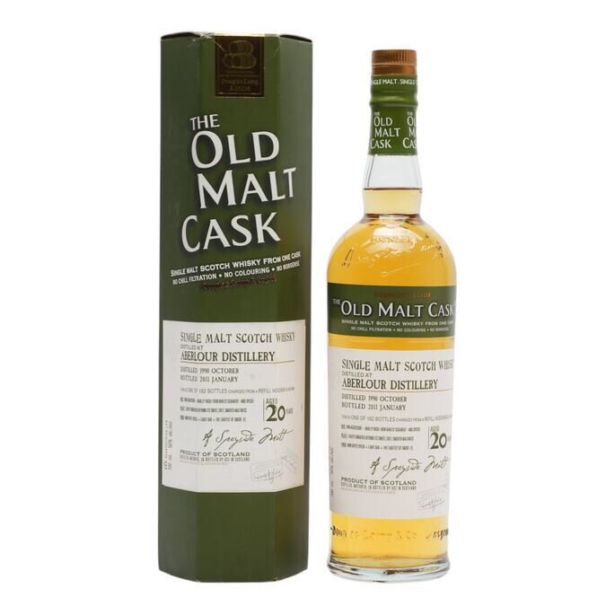 Aberlour Old Malt Cask #20 Year Old, Hogshead Cask, Cask #6881, 1990, Douglas Laing, 50% whisky bottle