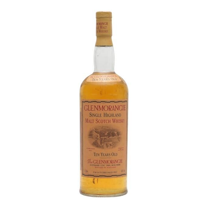 Glenmorangie 10 Years Old (1 Litre), Bourbon Cask, 1993, 43% whisky bottle