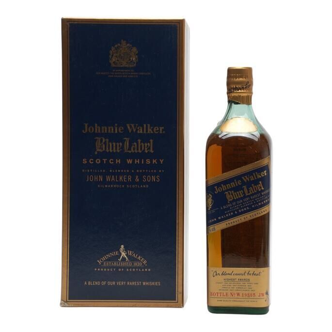 Johnnie Walker Blue Label, 43%, 75cl whisky bottle