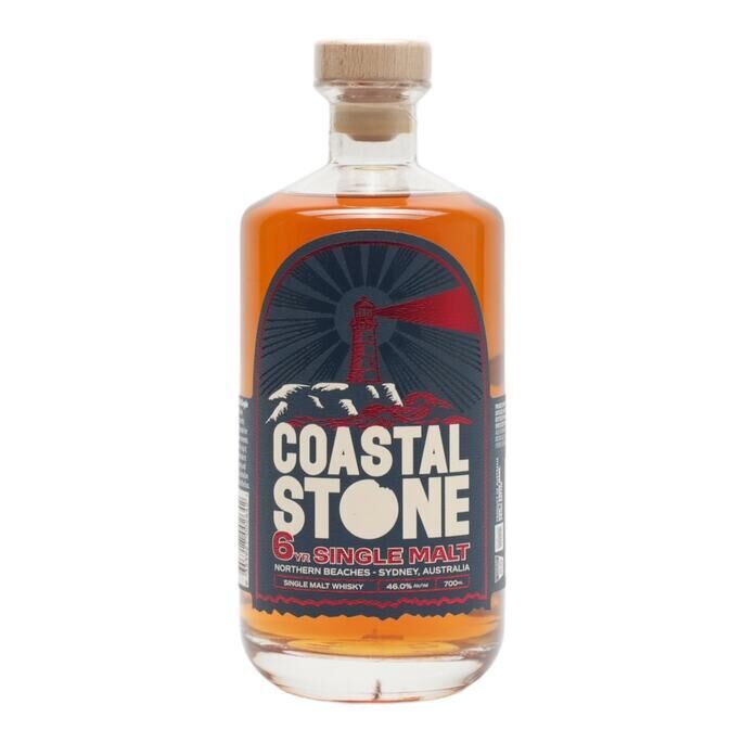 Manly Spirits Coastal Stone 6 Year Old, Bourbon Cask, 46% whisky bottle