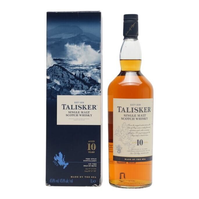 Talisker 10 Year Old, American Oak Cask, 45.8% whisky bottle