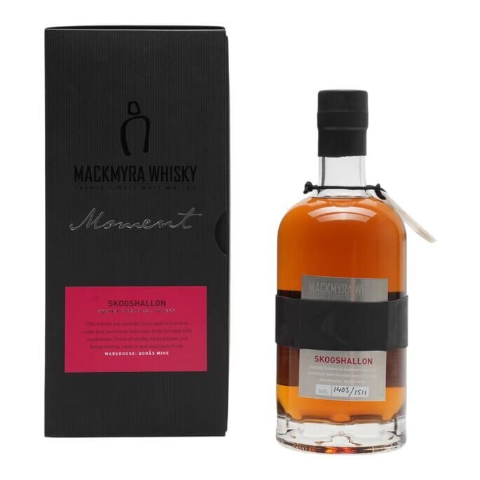 Mackmyra Moment Skogshallon, American Oak & Cherry Wine & Ex-Bourbon Cask, 2019, 44.4%