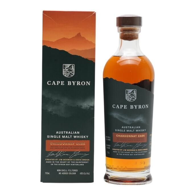 Cape Byron Chardonnay Cask #48% whisky bottle