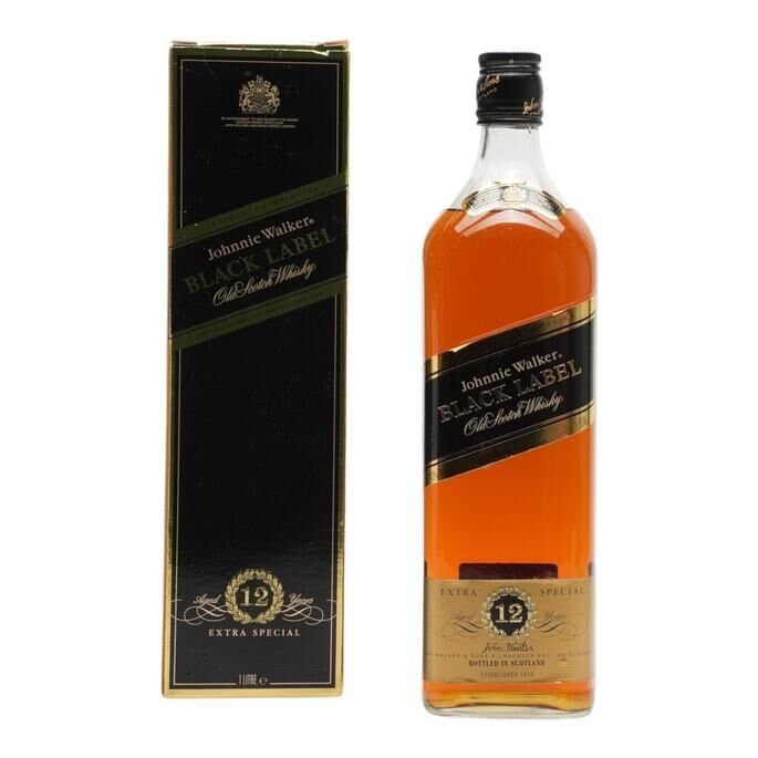 Johnnie Walker Black Label 12 Year Old 1980s Bottling, 43% whisky bottle
