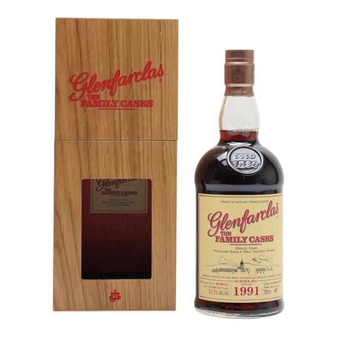 Glenfarclas 1991 Family Cask #5676 / Summer 2021 30 Year Old, Sherry Cask, Cask #5676, 2021, 55.3% whisky bottle