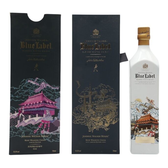 Johnnie Walker Blue Label Keep Walking China Limited Edition, 2017, 55.8% whisky bottle