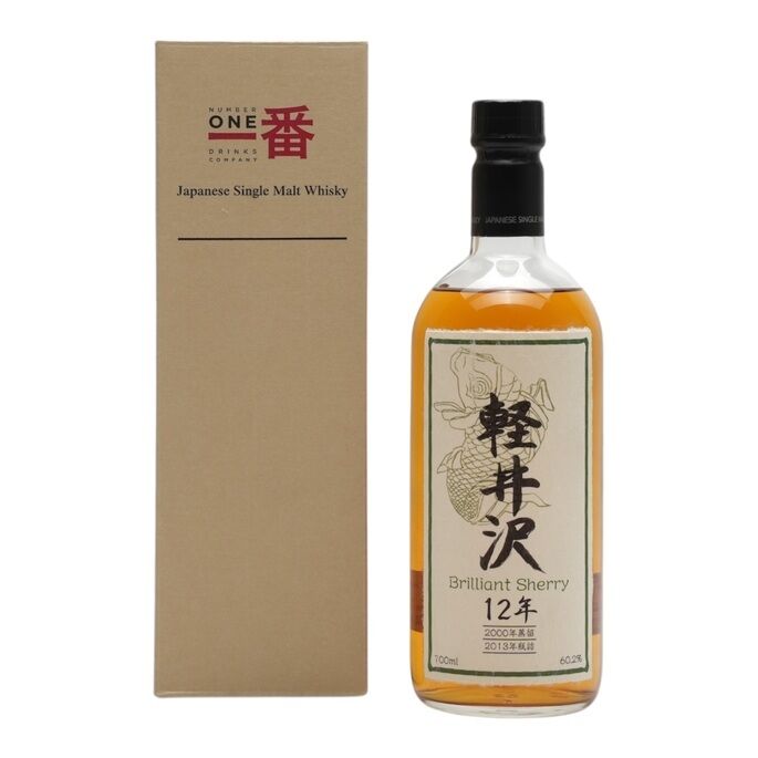 Karuizawa Brilliant Sherry 12 Year Old, Sherry Cask, Cask #7590, 2000, Number One Drinks, 60.2% whisky bottle
