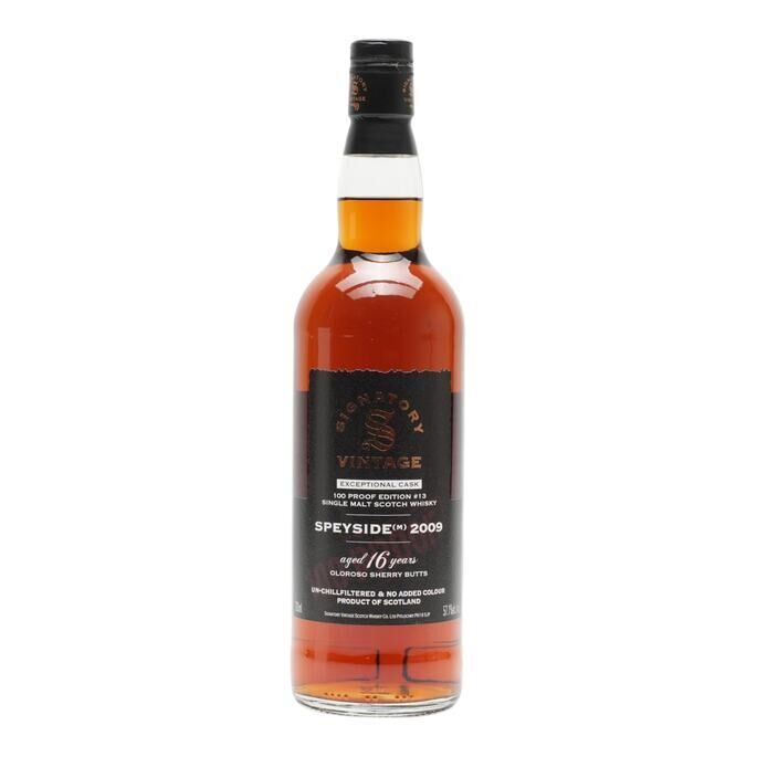 Macallan Speyside (M) 16 Year Old, Oloroso Sherry Cask, Edition No. 13, 2009, Signatory Vintage, 57.1% whisky bottle