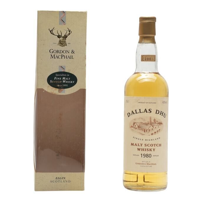 Dallas Dhu 21 Year Old, 1980, Gordon & MacPhail, 40% whisky bottle