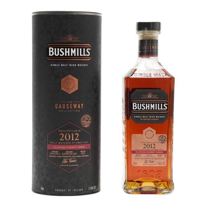 Bushmills Causeway Collection 2012 Oloroso Cask Finish 13 Year Old, Oloroso Sherry Cask, 2025, 51.6% whisky bottle