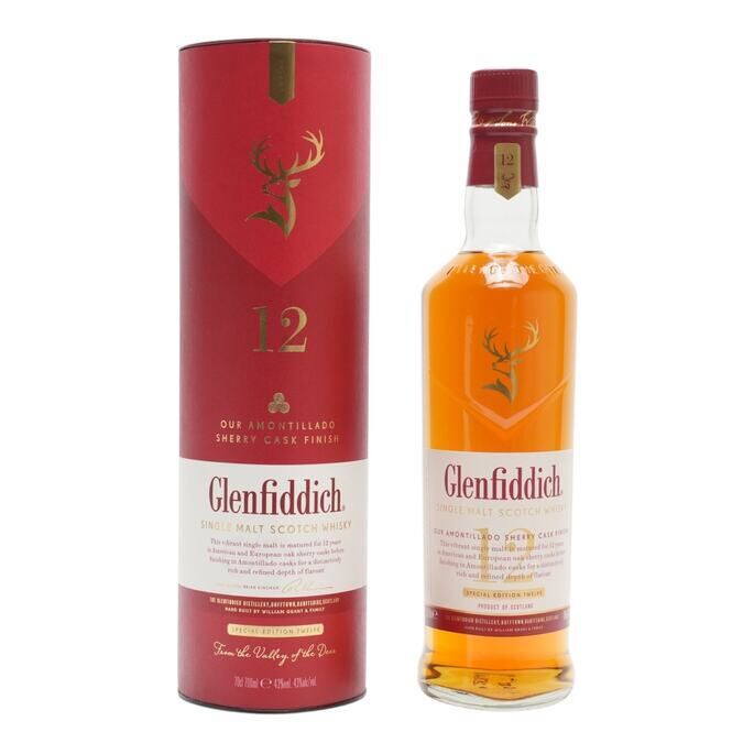 Glenfiddich Amontillado Special Edition 12 Year Old, Amontillado Sherry Cask, 2022, 43% whisky bottle