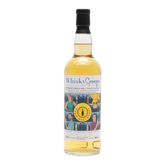 Ardmore Whisky Sponge Edition N°4 13 Year Old, Refill Barrel Cask, 2009, Whisky Sponge, 57.1% whisky bottle