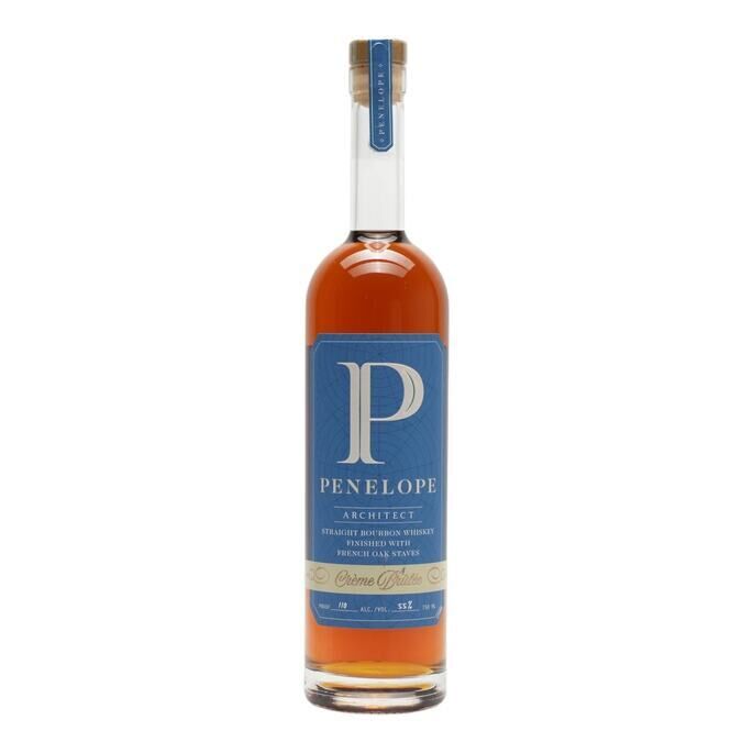 Penelope Architect Creme Brulee French Oak Stave Finish 5 Year Old, 55% whisky bottle