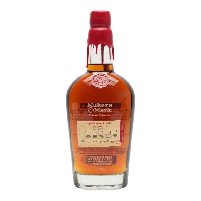 Maker's Mark Private Selection Liquor Locker & Wine, Oak Cask, 2024, 55.15% whisky bottle