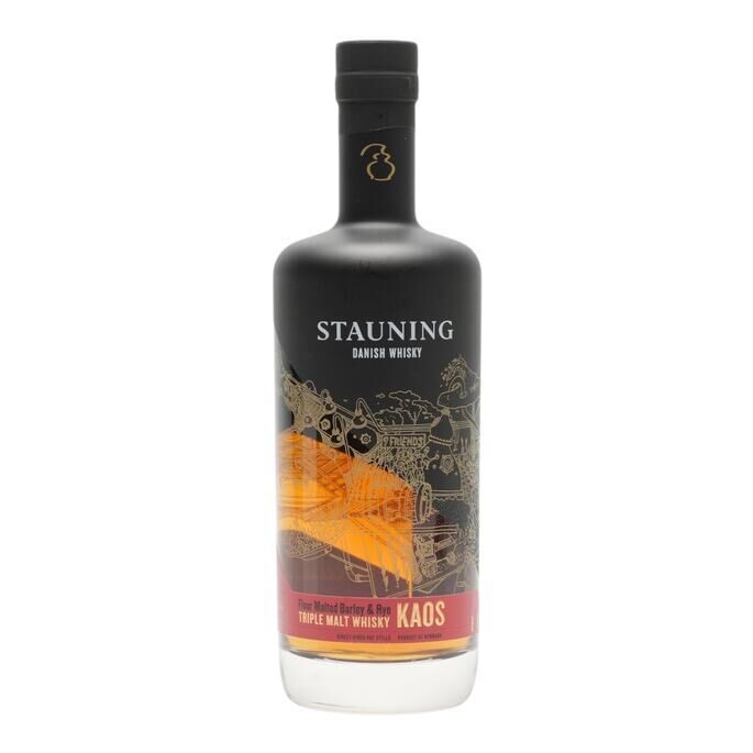 Stauning KAOS 3 Year Old, Virgin American Oak & First-fill Maker's Mark Cask, 46% whisky bottle
