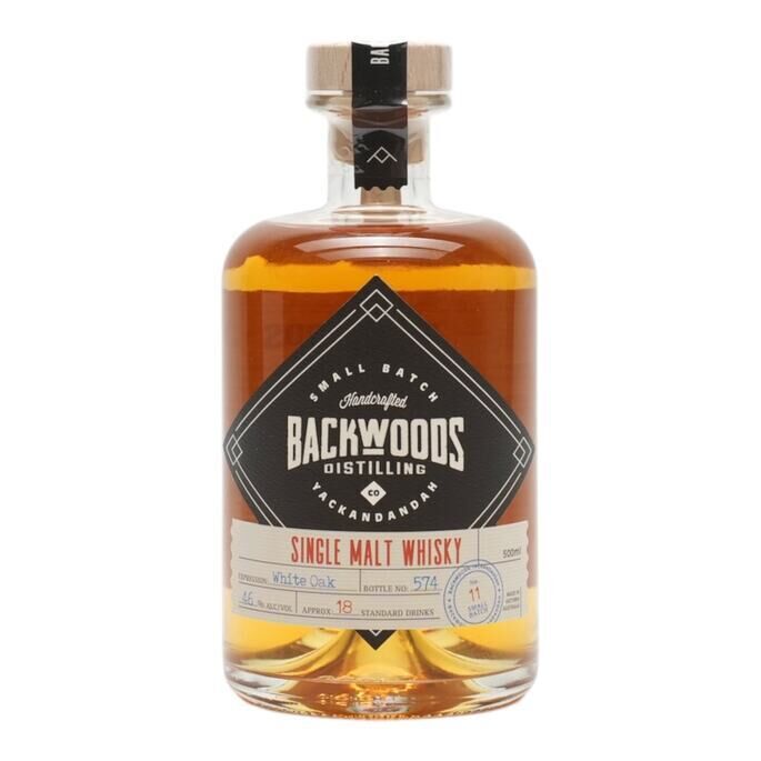 Backwoods White Oak Small Batch No. 11, 2023, 46% whisky bottle