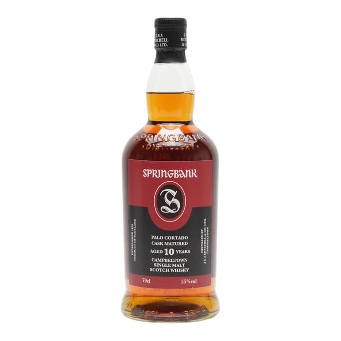 Springbank Palo Cortado Cask Matured 10 Year Old, Bourbon & Sherry Cask, 2023, 55% whisky bottle