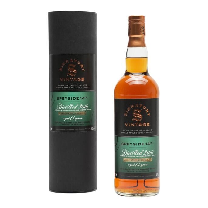 Macallan Speyside (M) 14 Year Old, Sherry Cask, Edition No. 16, 2010, Signatory Vintage, 48.2% whisky bottle