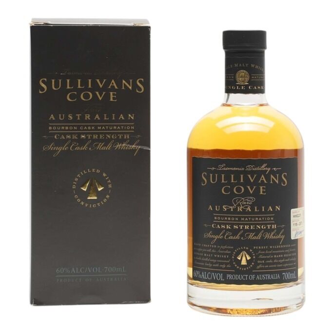 Sullivans Cove Rare Australian Bourbon Cask Maturation Cask Strength 10 Year Old, Bourbon Cask, Cask #HH0221, 2011, 60% whisky bottle