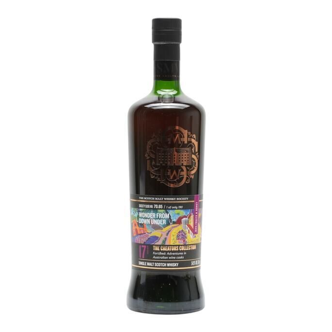 Balblair Wonder from Down Under 17 Year Old, Tawny Cask, Cask #70.65, 2008, The Scotch Malt Whisky Society, 54.9% whisky bottle