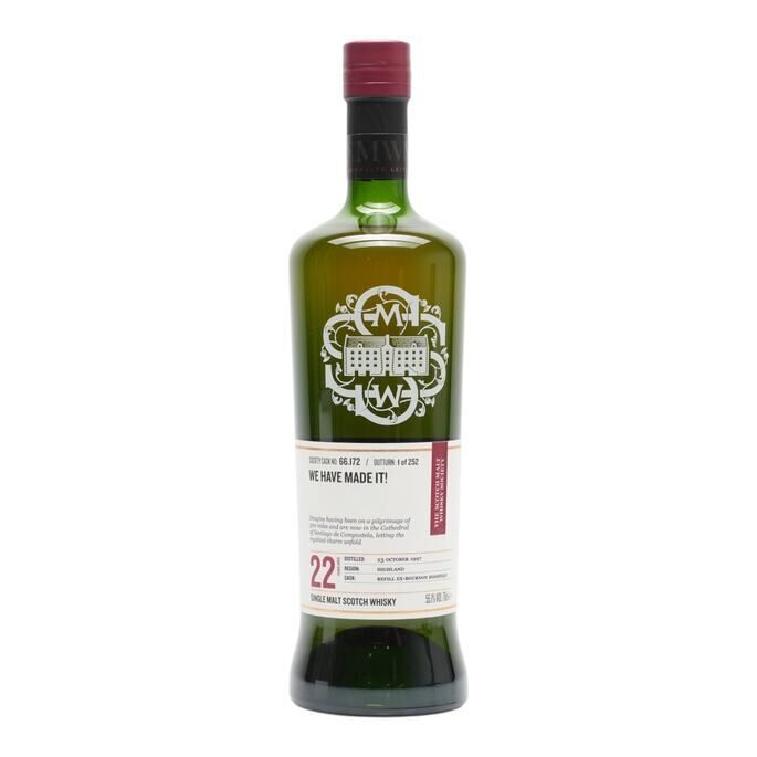 Ardmore We Have Made It! 22 Year Old, Ex-Bourbon Hogshead Cask, Cask #66.172, 1997, The Scotch Malt Whisky Society, 55.1% whisky bottle