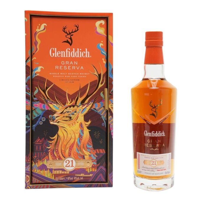 Glenfiddich 21 Year Old Gran Reserva, Rum Cask, 2025, 40% whisky bottle