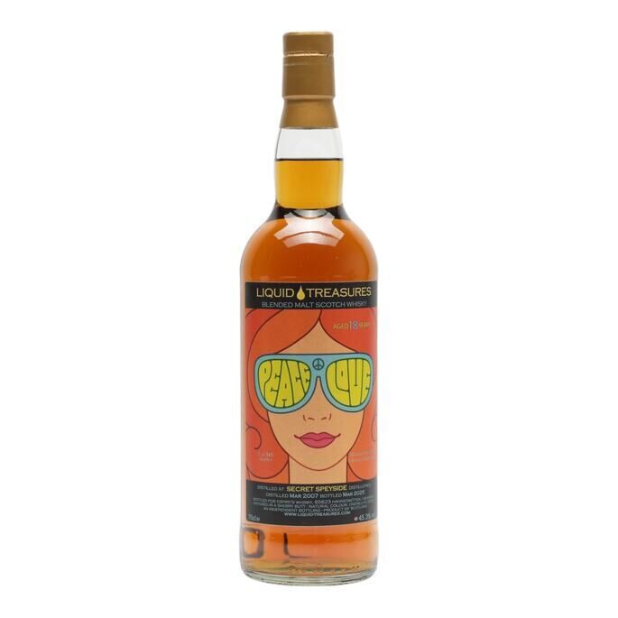 Secret Speyside 18 Year Old, Oloroso Sherry Cask, 2007, Liquid Treasures, 45.3% whisky bottle