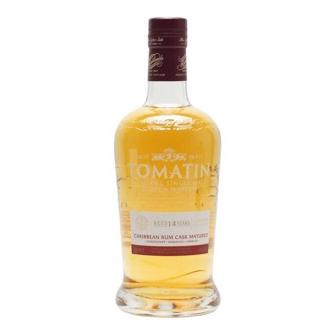 Tomatin 14 Year Old Caribbean Rum Cask, 2024, 46% whisky bottle