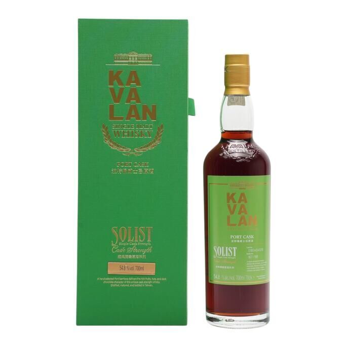 Kavalan Solist Port Cask #7 Year Old, Cask #O180424021D, 2025, 54.8% whisky bottle