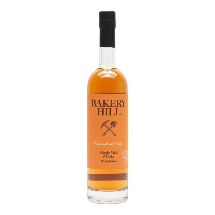 Bakery Hill Caramelised Cask 10 Year Old, Caramelised American Oak Cask, 48% whisky bottle
