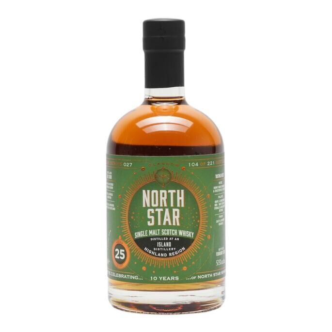 Highland Park 25 Year Old, Oloroso Sherry Cask, 2000, North Star Spirits, 57.5% whisky bottle