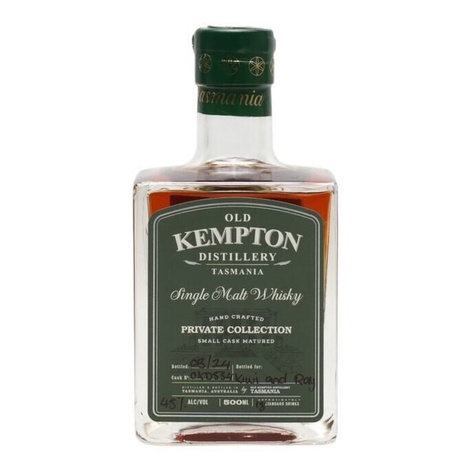 Old Kempton Rum Cask Private Collection, Cask #OKD534, 45% whisky bottle