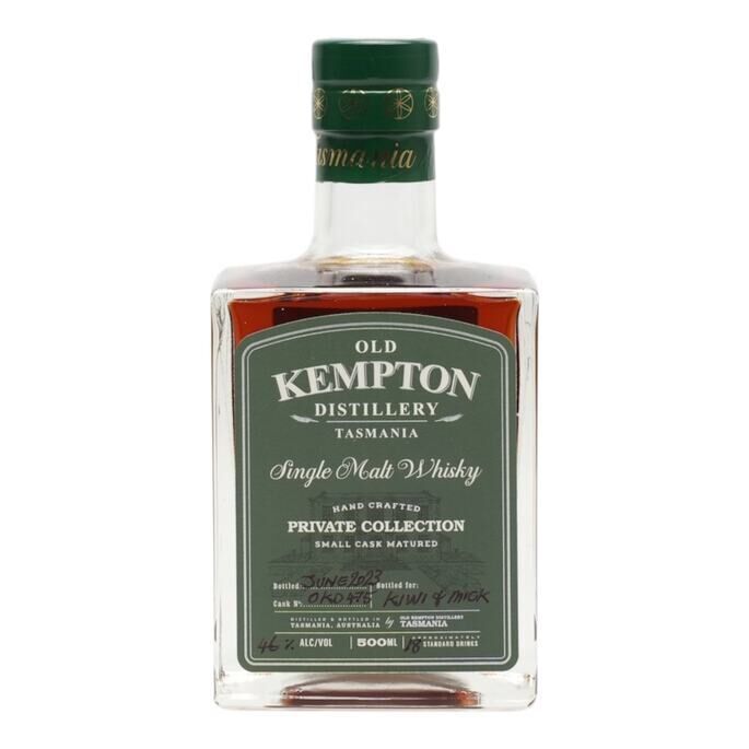 Old Kempton Private Collection, Sherry Cask, Cask #OKD475, 2023, 46% whisky bottle