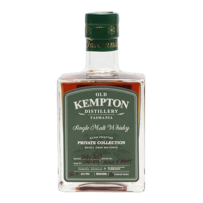 Old Kempton Private Collection, Sparkling Wine Cask, Cask #OKD 474, 2023, 50% whisky bottle