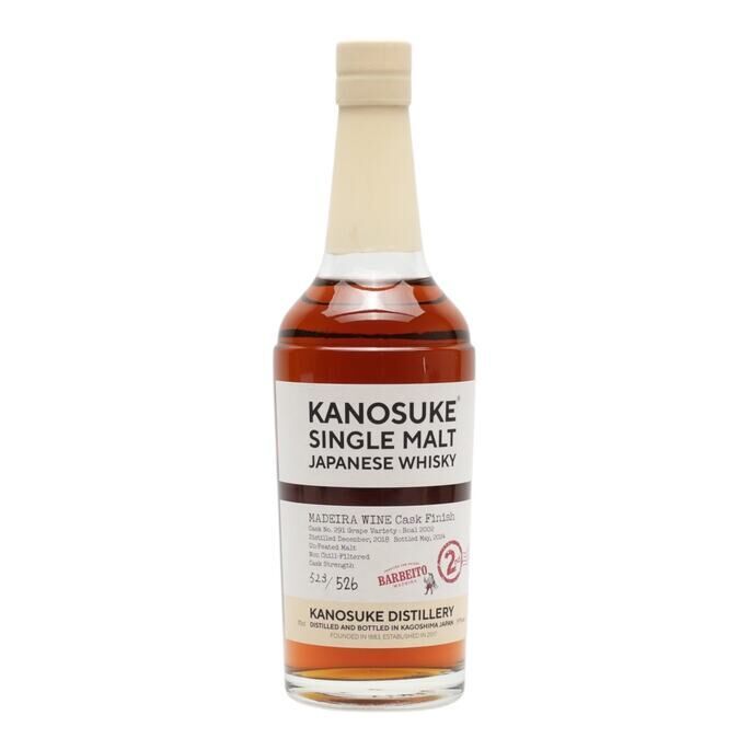 Kanosuke Single Cask Madeira Wine Cask Finish 5 Year Old, Madeira Wine Cask, Cask #291, 2024, 59% whisky bottle