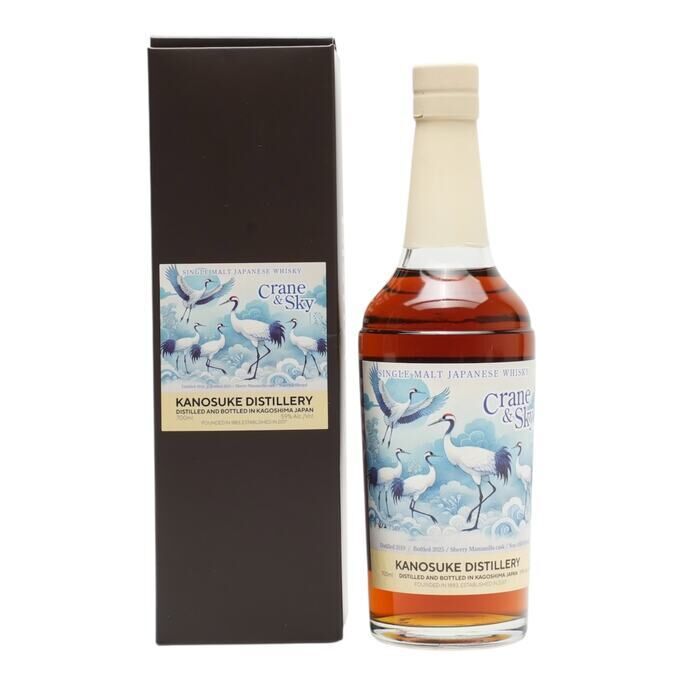 Kanosuke Crane & Sky for Whisky Talk Fukuoka 2025 6 Year Old, Manzanilla Sherry Cask, Batch No. 5, 2025, 59% whisky bottle